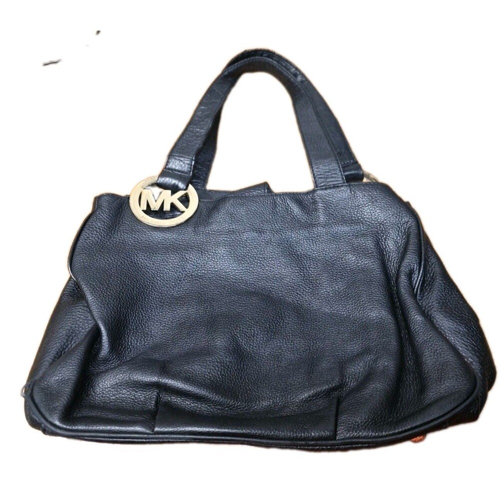 Michael Kors Pebbled Leather Large Hobo Tote Gold Hardware